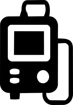 Medical pulse oximeter icon for World Patient Safety Day representing vital signs monitoring and healthcare diagnostics digital health