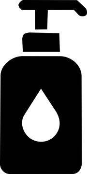 Minimalist hand sanitizer bottle icon representing hygiene and clinical safety protocols for World Patient Safety Day campaign