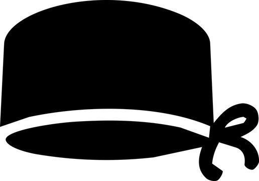 Black surgical scrub cap icon for World Patient Safety Day representing healthcare professional hygiene and medical equipment