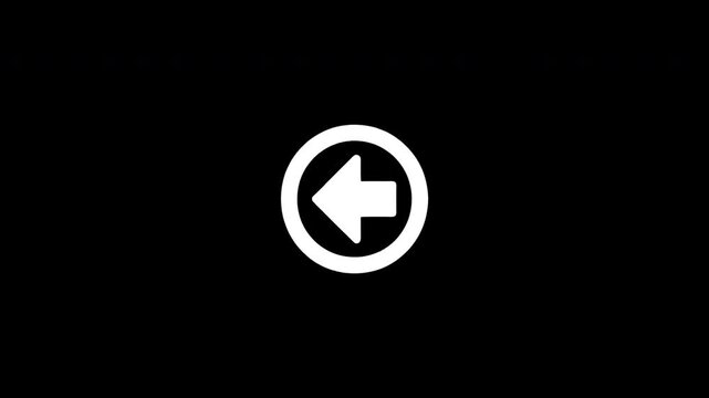 White back arrow icon glitching and disappearing