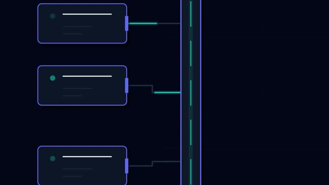 Asymmetric API Data Gateway, Modular Sync Circuit Cloud Pipeline UI Seamless Loop