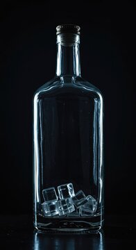 illegal high-proof distilled alcohol stored in clear glass containers, often associated with secretive production and rural settings ,distillation ,storage ,strong