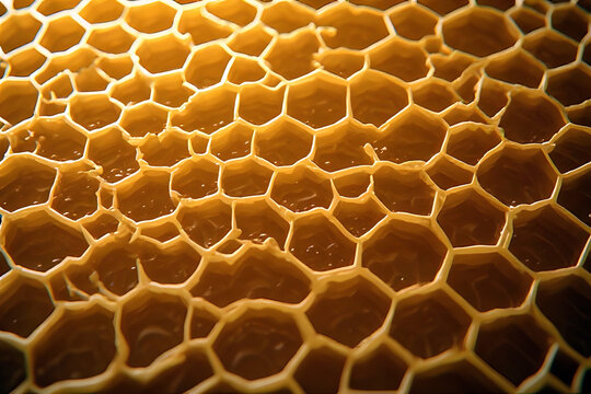 bees on honeycomb