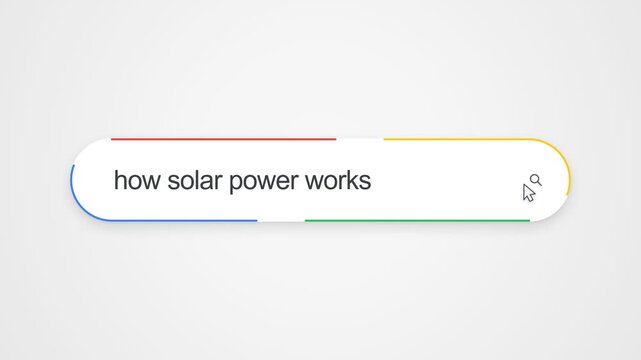 How Solar Power Works Search Bar