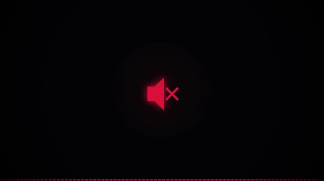 Neon Audio Sound Icon with Digital Equalizer Bars Background Loop
