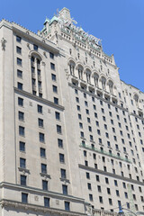 Fototapeta premium centre block of Fairmont Royal York Hotel (opened 1929, designed by Ross and Macdonald with Sproatt & Rolph), Toronto