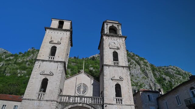 Cathedral of Saint Tryphon landmark in Kotor, Montenegro