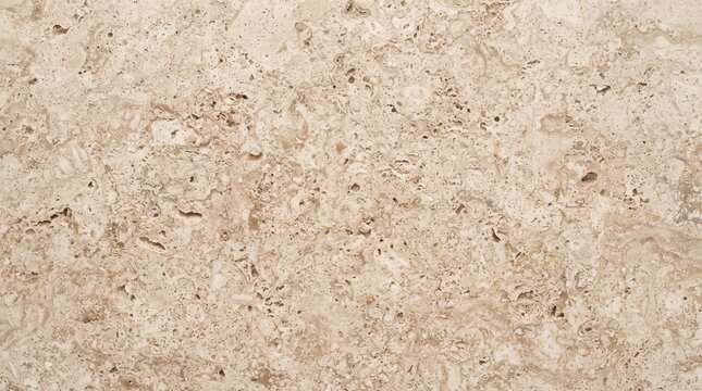 Beige travertine marble texture background, natural stone surface with organic patterns, elegant cream limestone floor tile backdrop for interior design