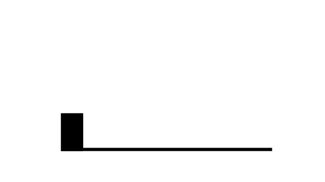 Modern black lower third animation with sleek minimal design for titles, interviews, presentations and broadcast productions. Professional overlay. alpha channel