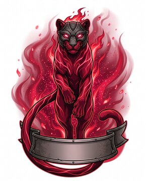 Silat shapeshifter spirit cosmic plasma flame emblem