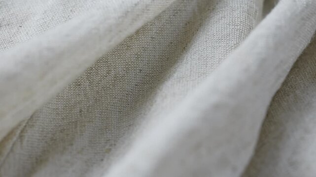 Soft fabric draping in different folds and textures