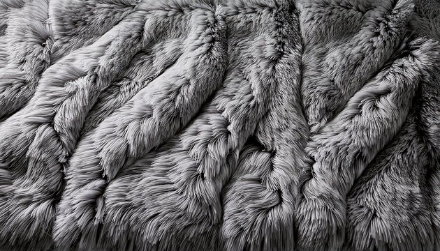 Soft Gray Fabric Doormat Texture Background Close Up