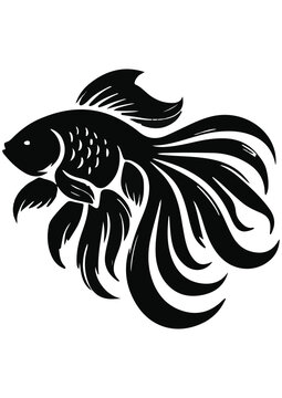 vactor illustration of goldfish