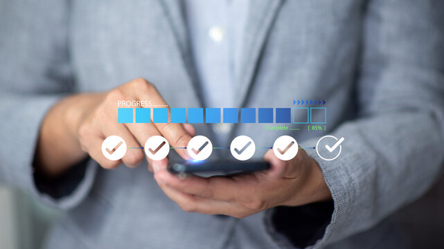 Digital business solution integrates automation tracking process accelerating workflow optimization driving productivity management measuring performance success reaching final goal