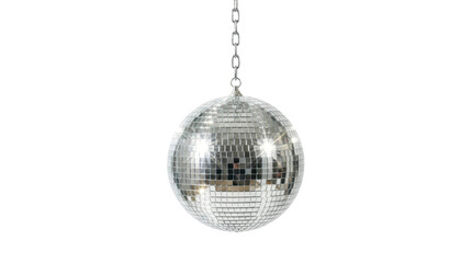 Obraz premium Disco ball on a chain PNG image