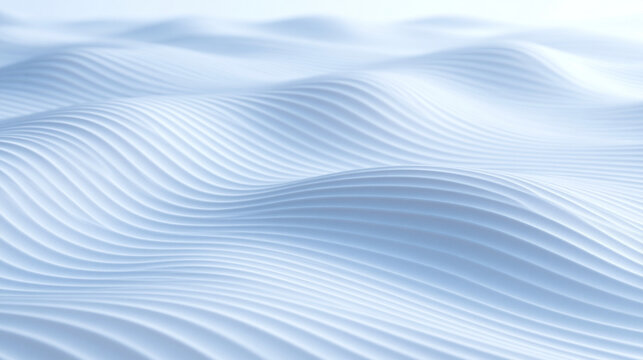 Abstract White and Blue Wavy Pattern Background