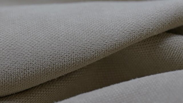 Exploring the texture and color of woven fabric in close detail