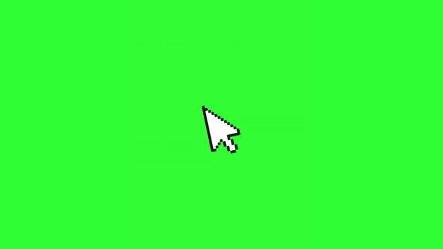 Animated arrow cursor for interface navigation, screen recording, and digital presentations.
