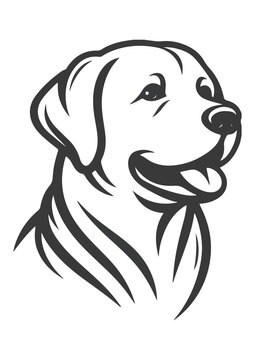 vector illustration of a dog 