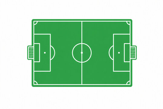 imagen del campo de f&uacute;tbol desde arriba