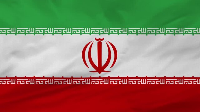 Iran flag waving animation background