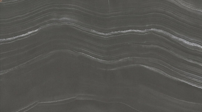 Deep Dark Graphite Gray Onyx Texture with Subtle Silver and White Banding