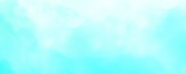 Fototapeta premium Soft teal smoke fog overlay effect isolated on transparent background for artistic photo composition and digital design work.