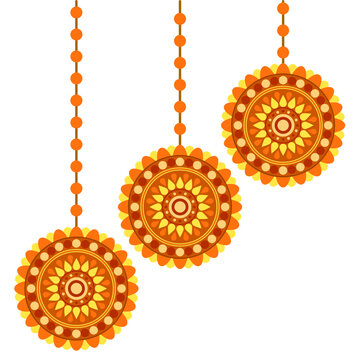 Decorative Hanging Decoration Vector Illustration