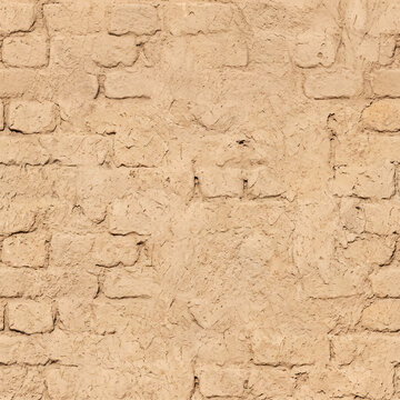 T&iacute;tulo
Ancient Mud Brick Wall Plaster Texture Background

Descripci&oacute;n
High-resolution texture background featuring an ancient mud brick wall covered with beige clay plaster. Rustic weathered adobe sur