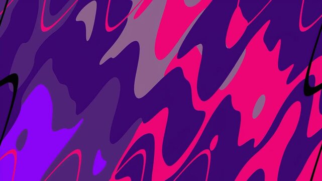 Abstract Purple Pink Psychedelic Groovy Liquid Waves