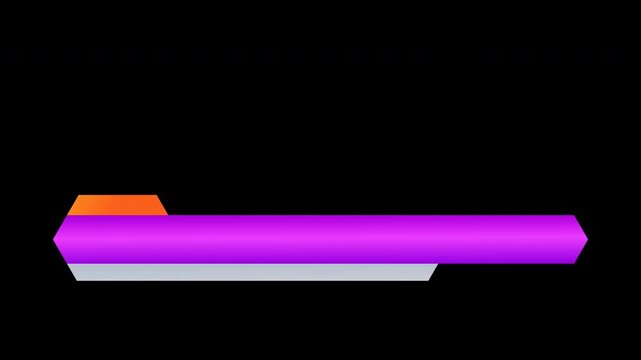 Lower third title modern purple animation banner for overlay  designs on screens alpha channel. Perfect for video editing, presentations, interviews, and social media.