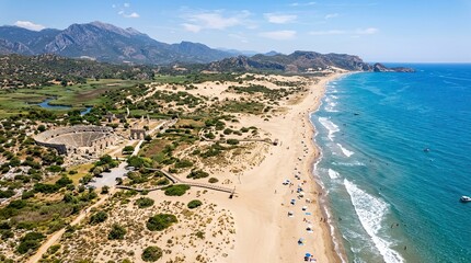 aerial view of the beach © Kamid