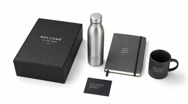 Corporate onboarding welcome gift set