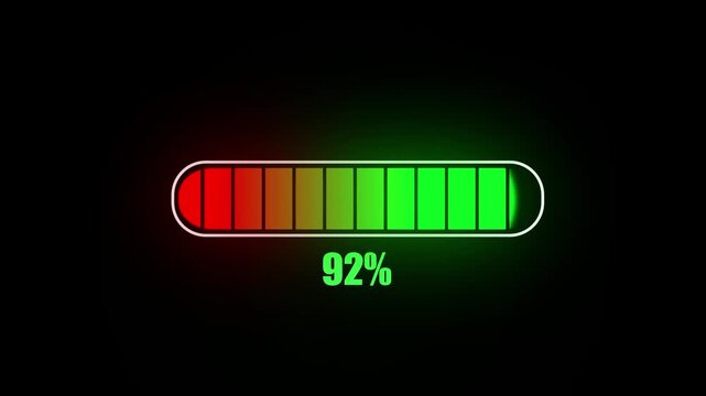 Digital loading screen animation