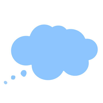Thought Bubble Cloud Blank Thinking Symbol Illustration