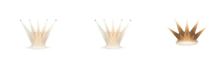 Gold Crown PNG Clipart Set, Glowing Light Tiara Royal Princess Cutouts, Transparent Background Queen Imperial Collection for Birthday Cards, Party Invites, Logo Design, Sublimation Printing and DIY Cr © Ibrar
