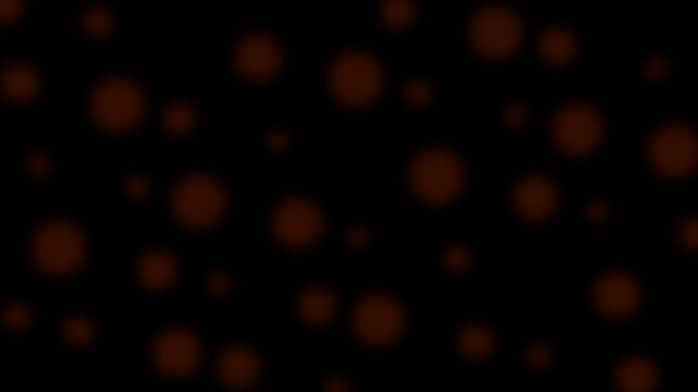 Minimalist dark red circular bokeh pattern moving across a deep black background