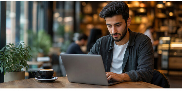 Soft Cafe Laptop Entrepreneur Working Laptop