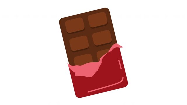 chocolate bar with wrapper illustration