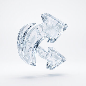 Frozen ice share 3D icon