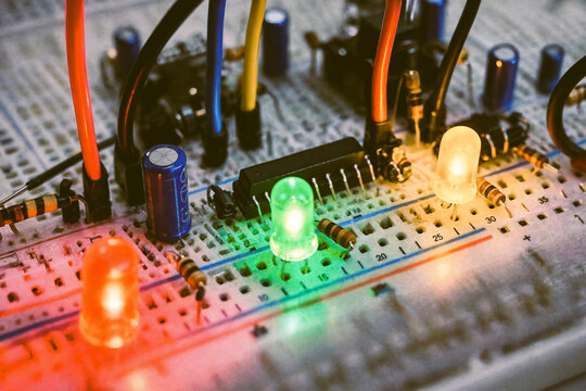 Electronic Breadboard Circuit