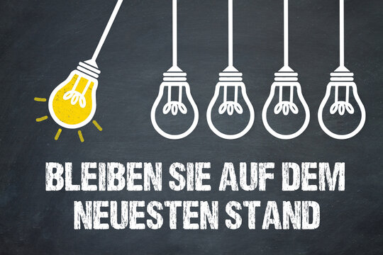 Bleiben Sie auf dem neuesten Stand	
