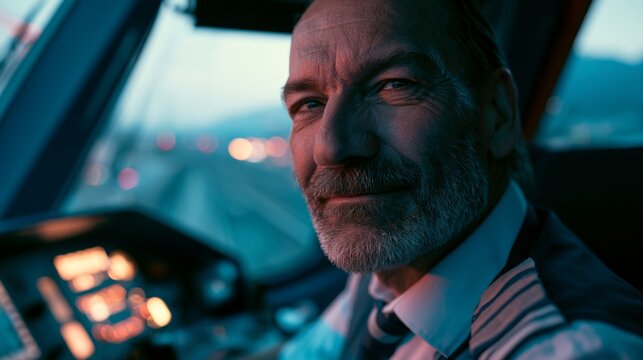 Portrait of a man who is a ship's pilot and sailor.
