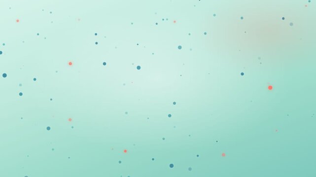 Mint Particle Cascade Gradient Bokeh Floating