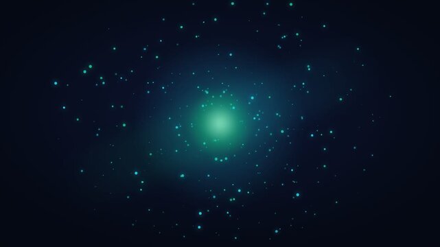 Galaxy Glowing Deep Space Nebula Stars Cosmic Drifting In