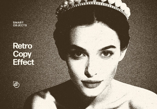 Retro Photocopy Photo Effect For Poster And Social Media Design