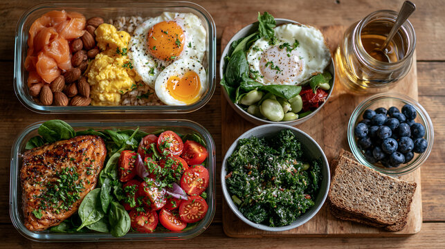 Portion-controlled daily meal plan supporting consistent carbohydrate intake and healthy diabetes management.