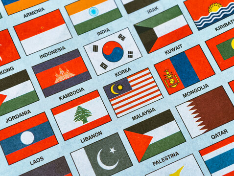 A collection of flags of the world's nations.
