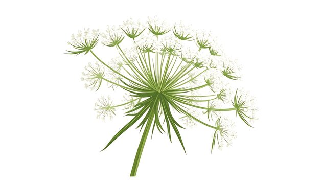 Delicate white Queen Annes lace flower arrangement.