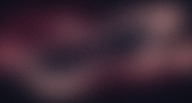 Abstract dark luxury background with glowing dark plum and powdery rose diffuse light spots deep charcoal shadow gradient and vintage grainy noise texture